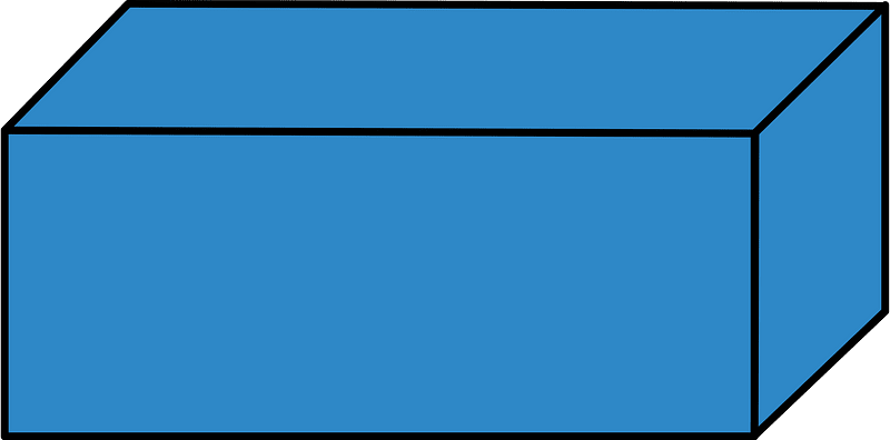 Blue Rectangular cuboid