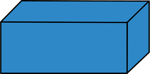 Blue Rectangular cuboid