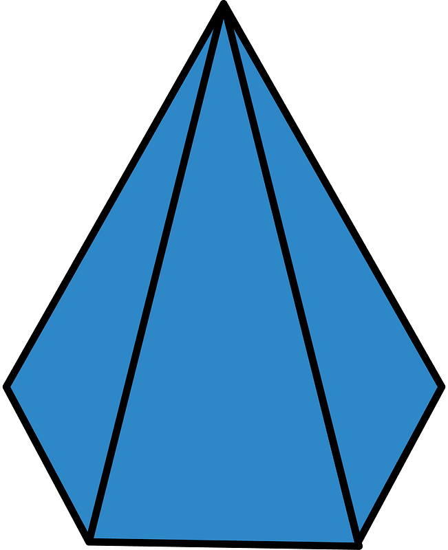 Blue Pentagonal pyramid