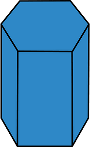 Blue Pentagonal prism