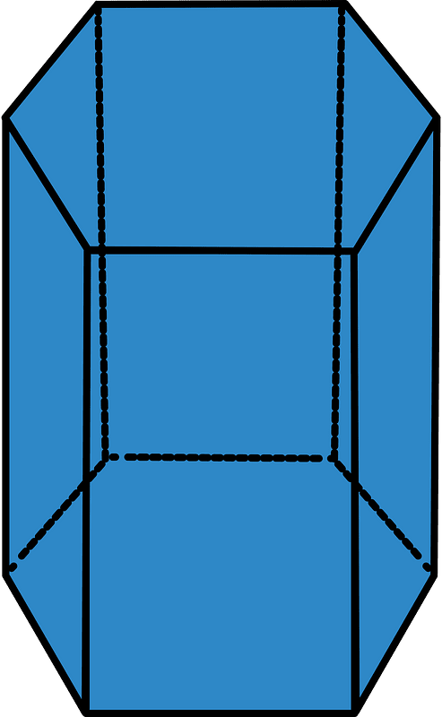 Blue Pentagonal prism