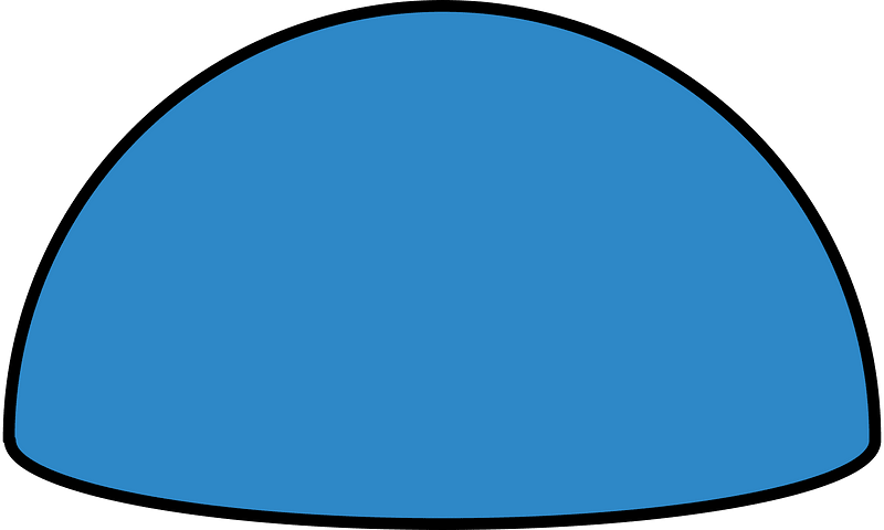 Blue Half sphere