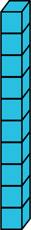 Cerulean-Blue Rod - Represent tens