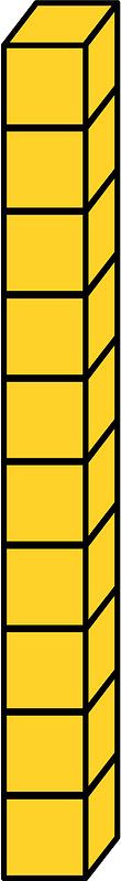 Yellow-Amber Rod - Represent tens