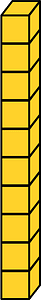 Yellow-Amber Rod - Represent tens