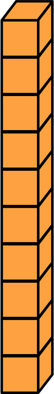 Orange Rod - Represent tens