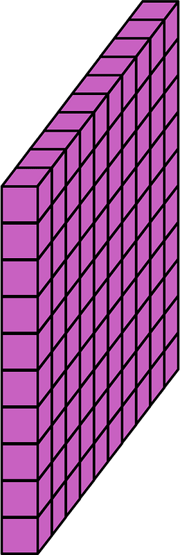 Magenta Flat - Represent hundreds