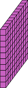 Magenta Flat - Represent hundreds