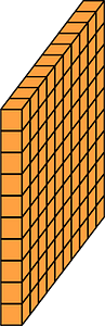 Orange Flat - Represent hundreds