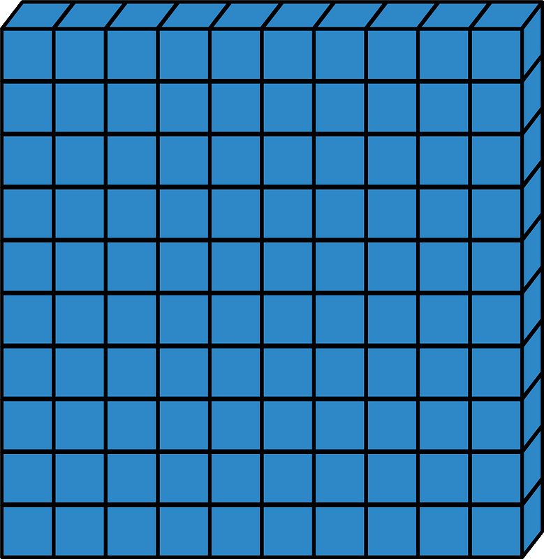 Blue Flat - Represent hundreds