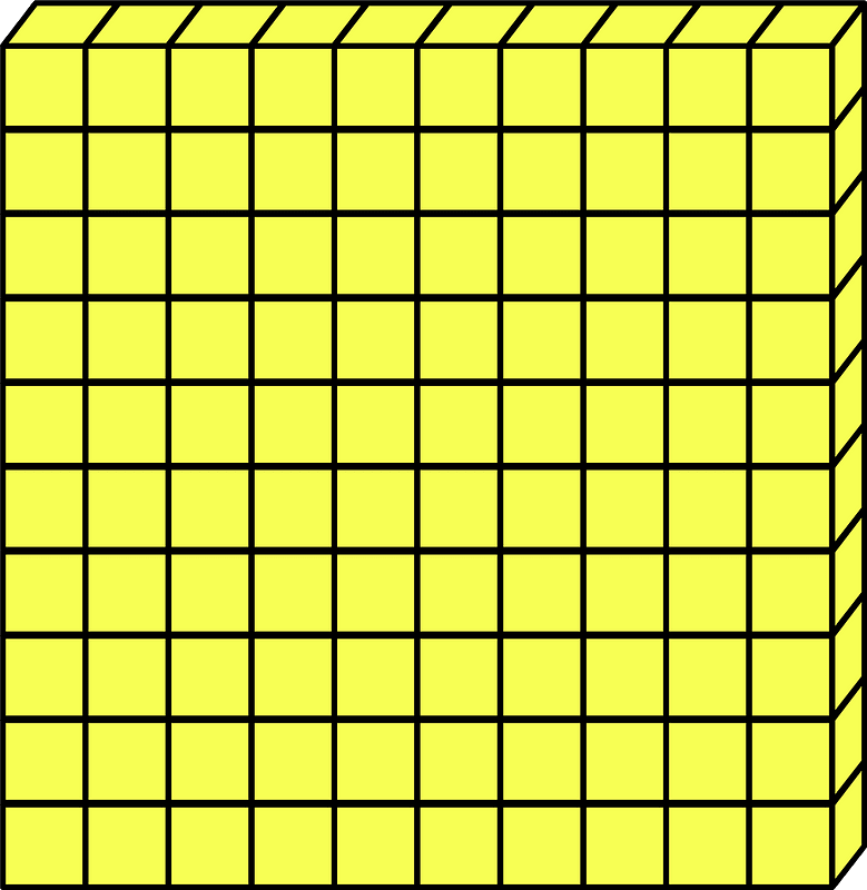 Yellow Flat - Represent hundreds