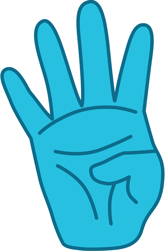 4 Fingers (Blue skin)