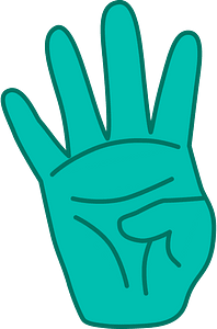 4 Fingers (Teal skin)