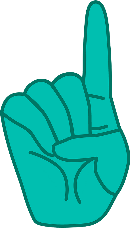 1 Finger (Teal skin)