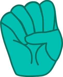 0 Fingers (Teal skin)