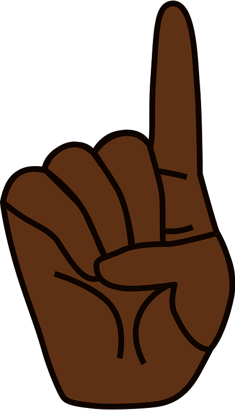 1 Finger (Very dark skin)