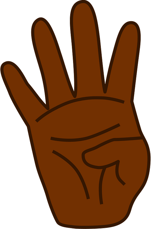 4 Fingers (Dark skin)