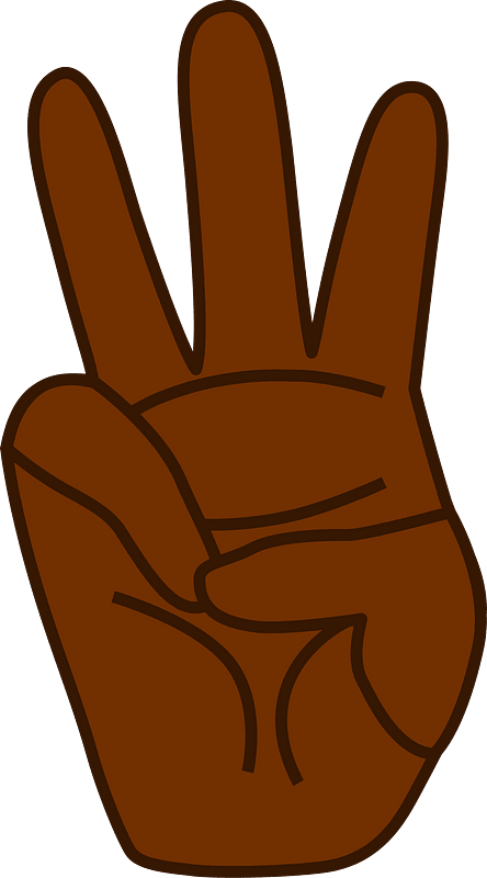 3 Fingers (Dark skin)