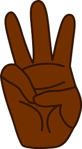 3 Fingers (Dark skin)