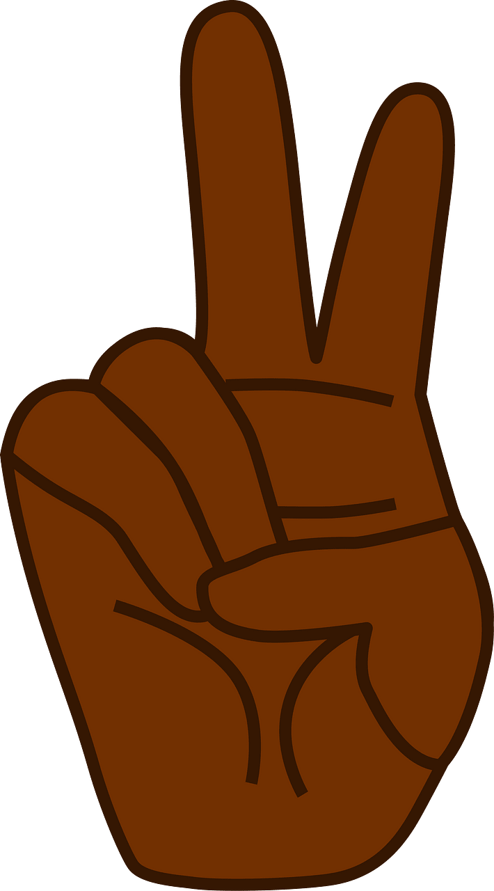2 Fingers (Dark skin)