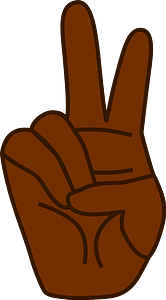 2 Fingers (Dark skin)