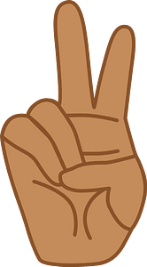 2 Fingers (Medium Dark skin)