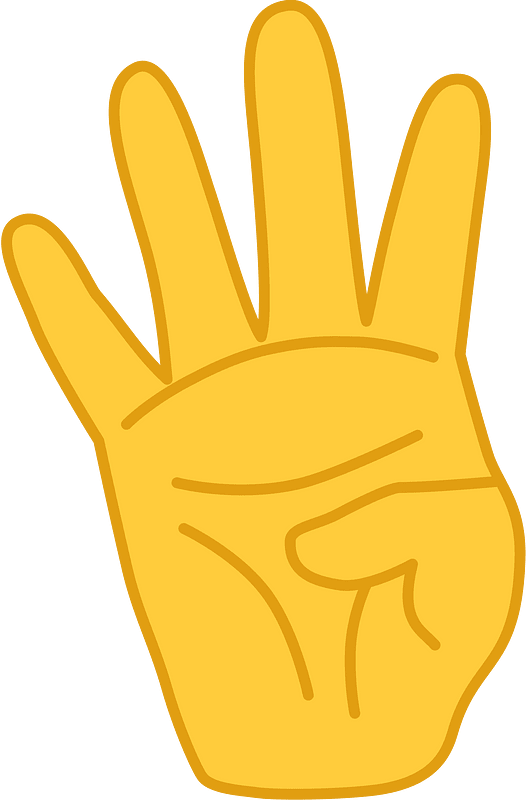 4 Fingers (Yellow-Amber skin)