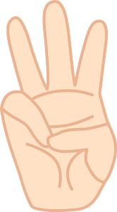 3 Fingers (Light skin)