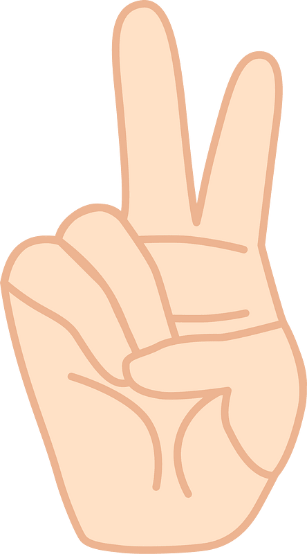 2 Fingers (Light skin)