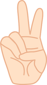 2 Fingers (Light skin)