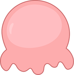 Rose Ice Cream Ball