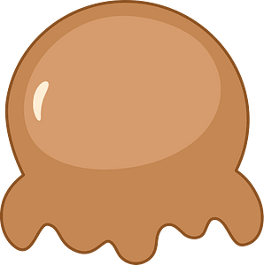 Light Brown Ice Cream Ball