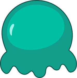 Teal-Green Ice Cream Ball