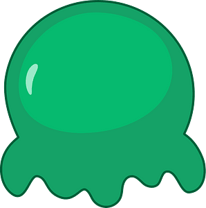 Green Ice Cream Ball