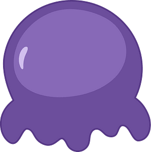 Violet Ice Cream Ball