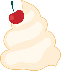 Whipped Cream with Cherry