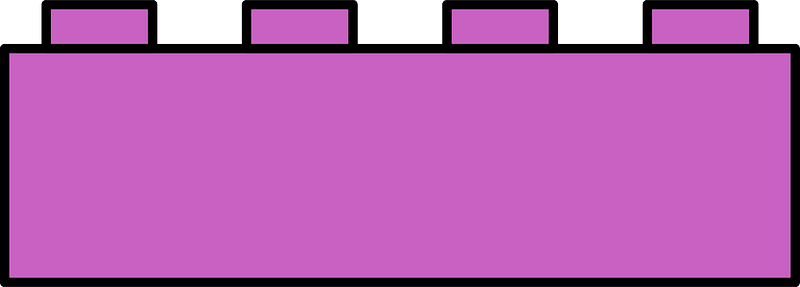 Magenta LEGO 8-Stud Storage Brick