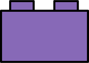 Violet LEGO Storage Brick