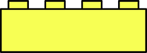 Yellow LEGO 8-Stud Storage Brick