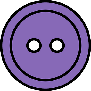 Violet round button with two holes