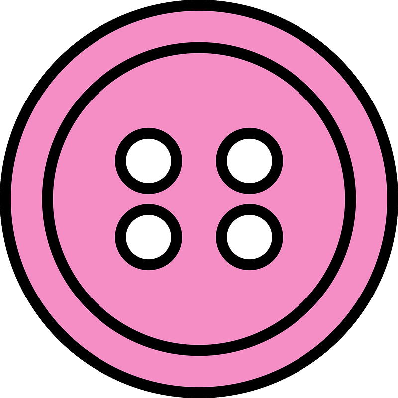 Purple round button with four holes