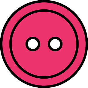 Pink round button with two holes