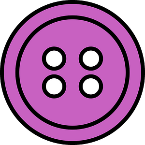 Magenta round button with four holes