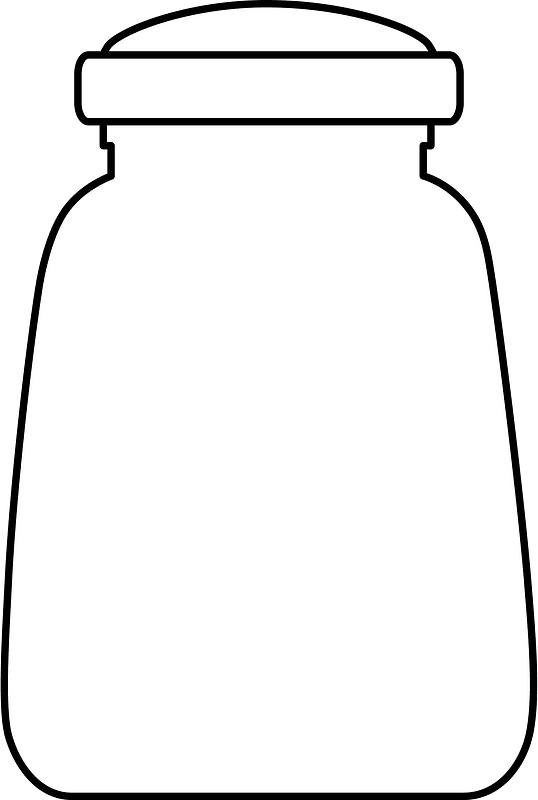 Glass jar oultine