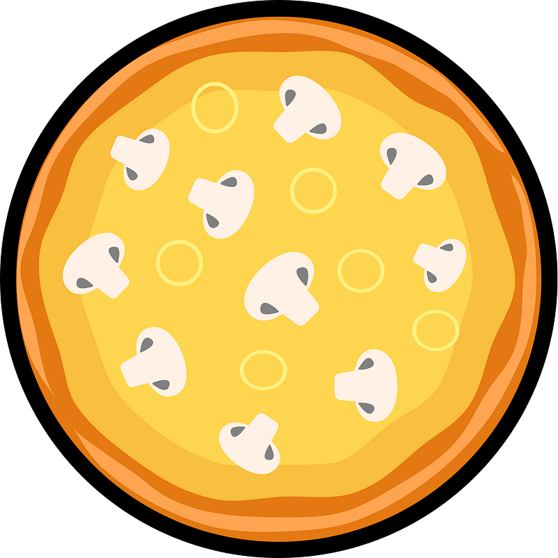 Mushroom Pizza Fractions 1:1