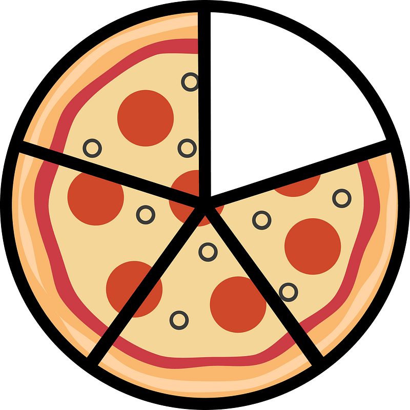 Pizza Fractions 4:5