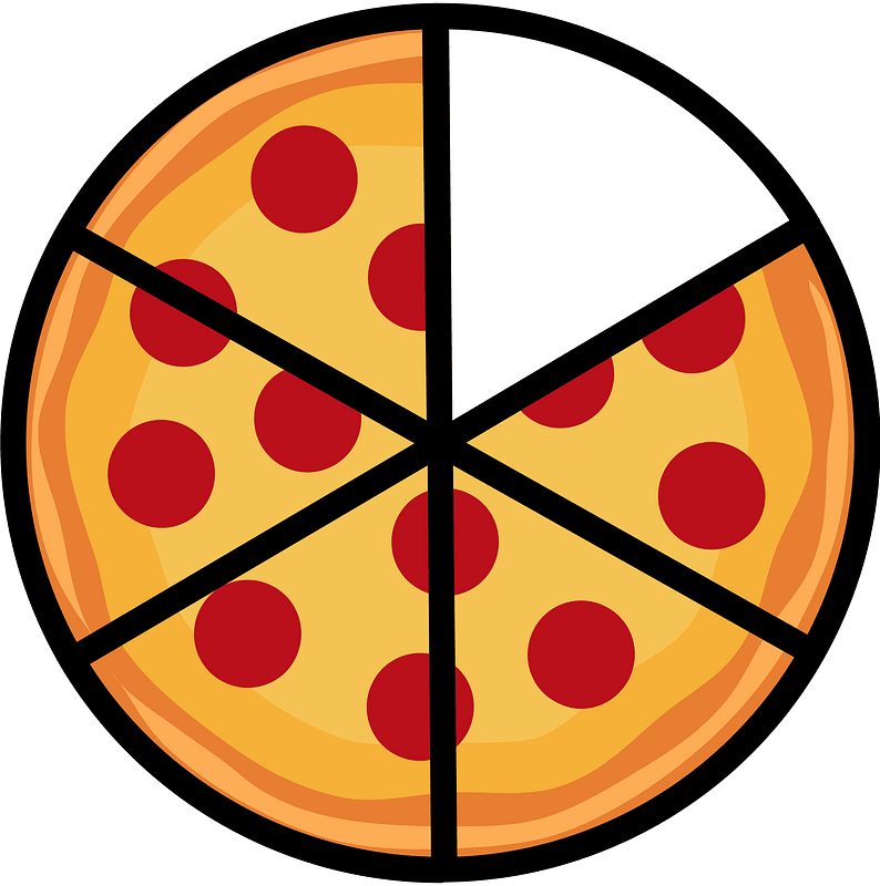 Tomato Pizza Fractions 5:6