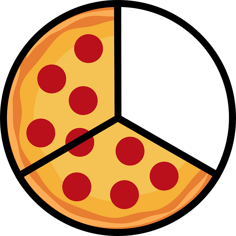 Tomato Pizza Fractions 2:3