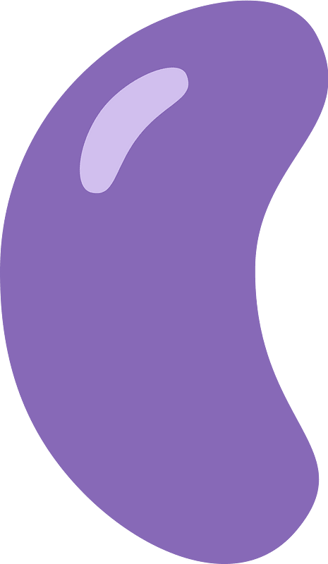 Violet jelly bean