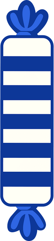 Ultramarine wrapped candy